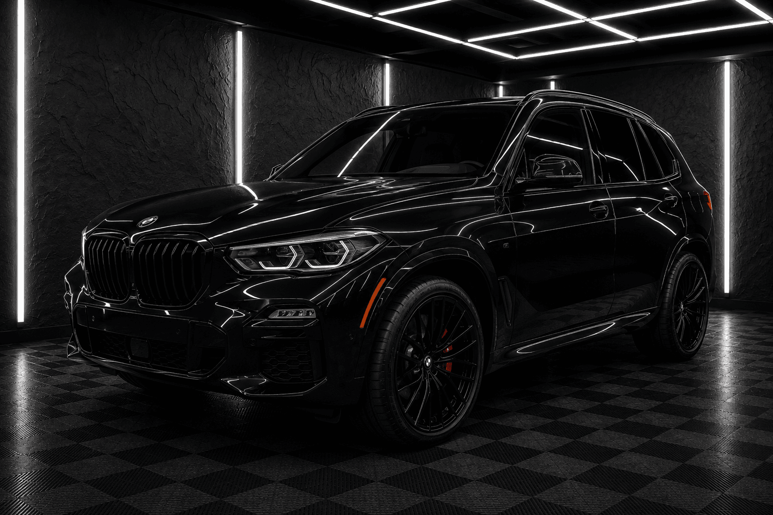 BMW X5 with professionally installed window tint.