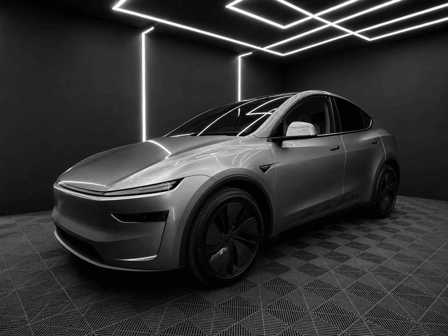 Vehicle with ceramic window tint inside the Ability Team studio.